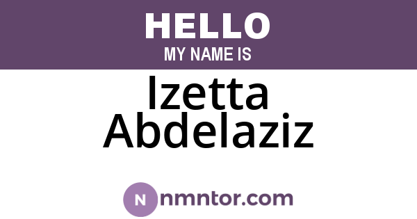 Izetta Abdelaziz