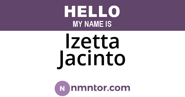 Izetta Jacinto