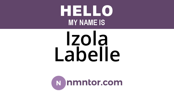 Izola Labelle