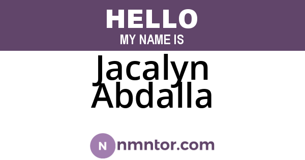 Jacalyn Abdalla