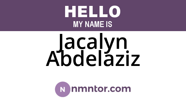 Jacalyn Abdelaziz