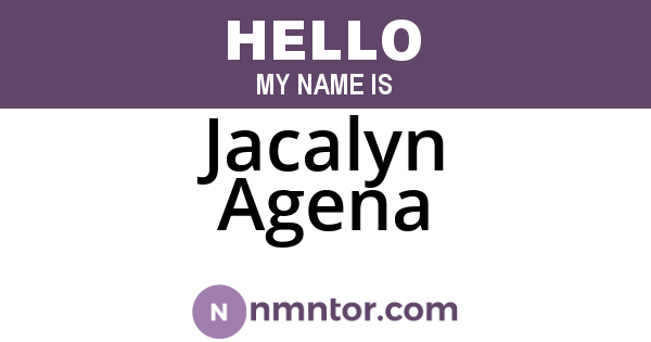 Jacalyn Agena