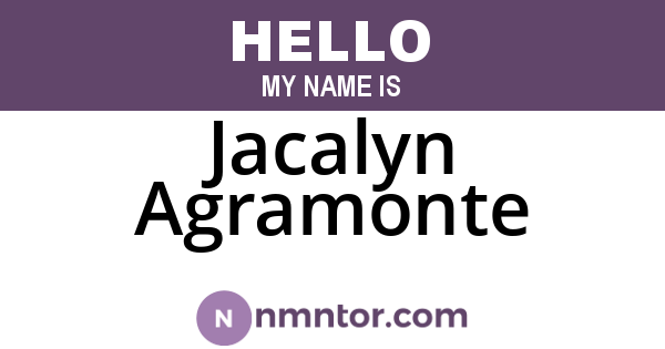 Jacalyn Agramonte
