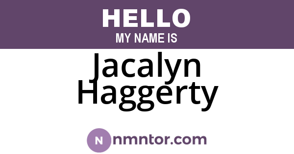Jacalyn Haggerty