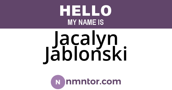 Jacalyn Jablonski