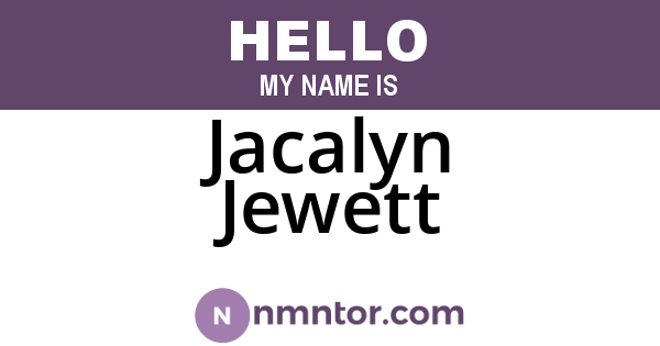 Jacalyn Jewett