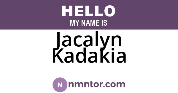 Jacalyn Kadakia