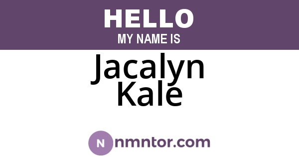 Jacalyn Kale