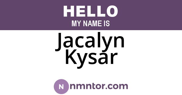 Jacalyn Kysar