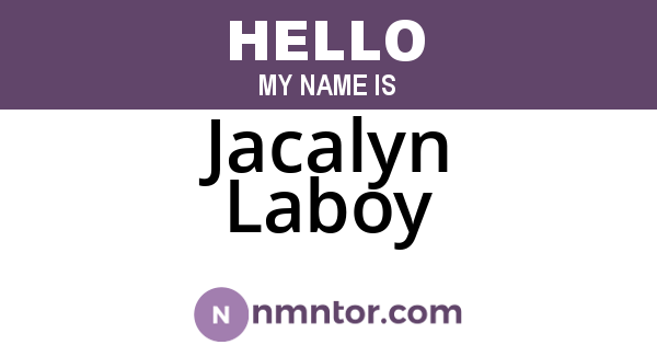 Jacalyn Laboy