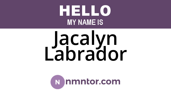 Jacalyn Labrador