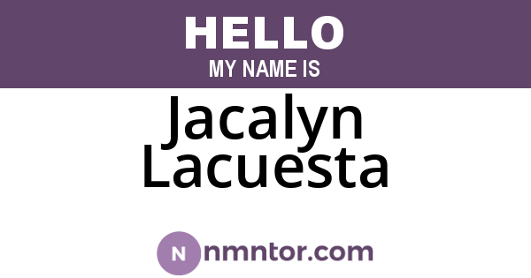 Jacalyn Lacuesta