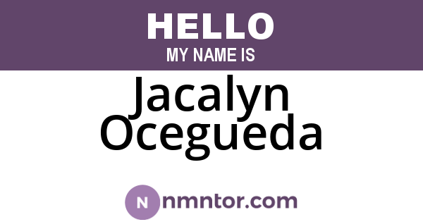 Jacalyn Ocegueda