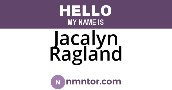 Jacalyn Ragland