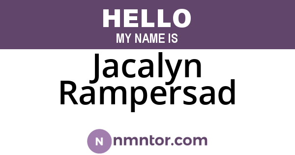 Jacalyn Rampersad