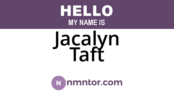 Jacalyn Taft