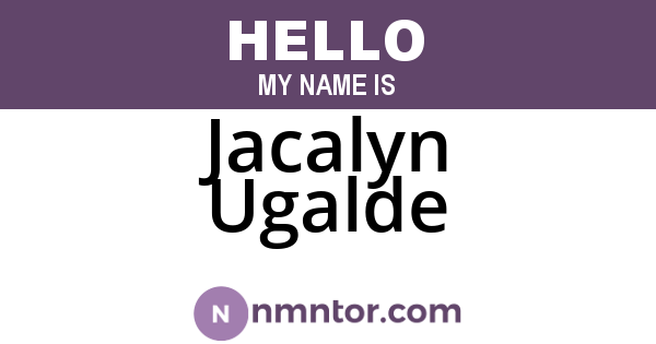 Jacalyn Ugalde