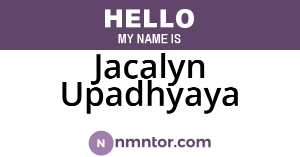 Jacalyn Upadhyaya