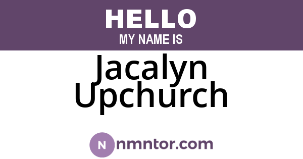 Jacalyn Upchurch