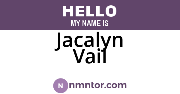 Jacalyn Vail