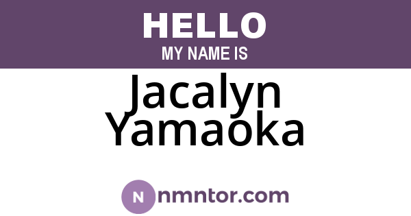 Jacalyn Yamaoka