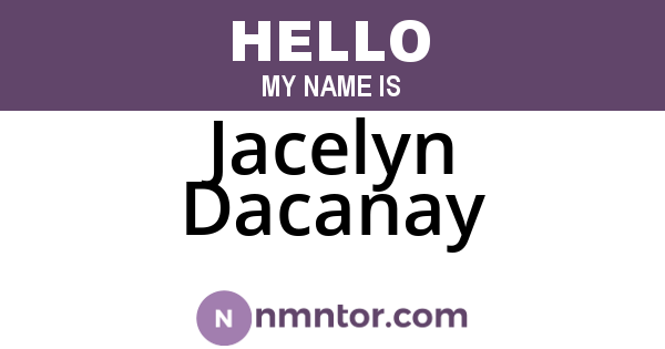Jacelyn Dacanay