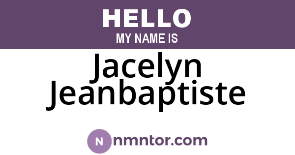 Jacelyn Jeanbaptiste