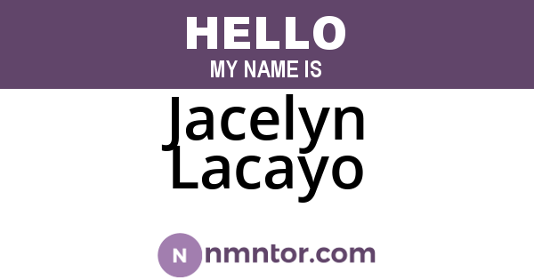 Jacelyn Lacayo