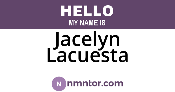 Jacelyn Lacuesta