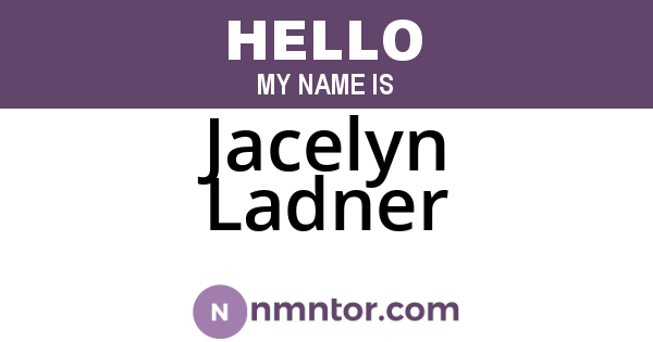 Jacelyn Ladner