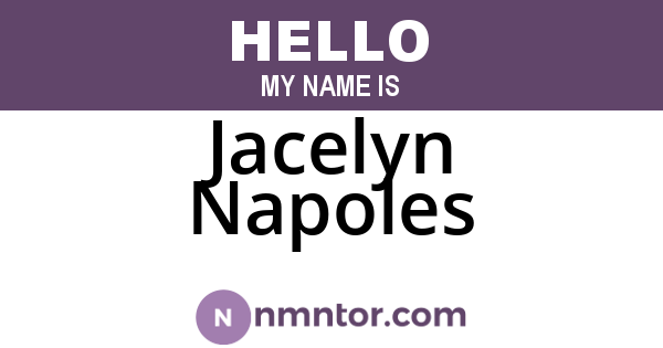 Jacelyn Napoles