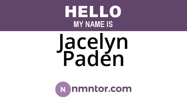 Jacelyn Paden