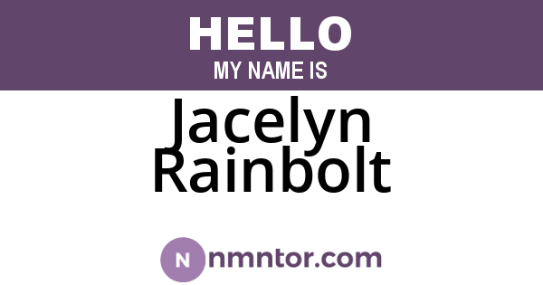 Jacelyn Rainbolt