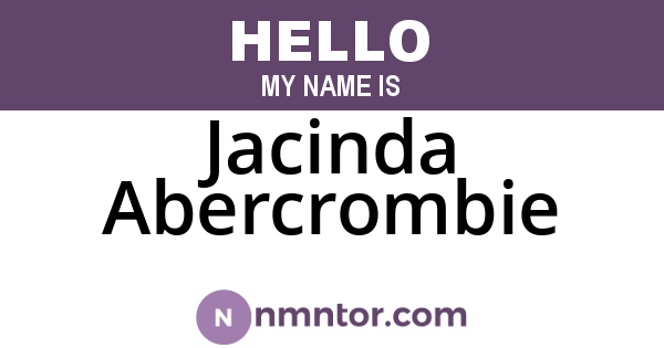 Jacinda Abercrombie