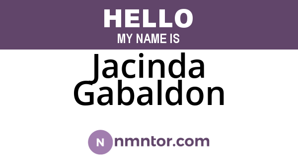 Jacinda Gabaldon