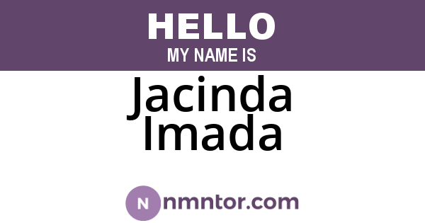 Jacinda Imada