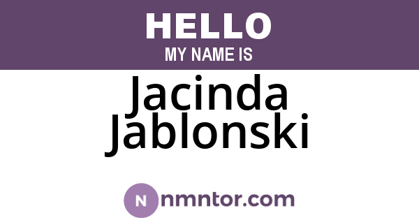 Jacinda Jablonski
