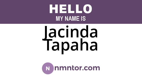 Jacinda Tapaha