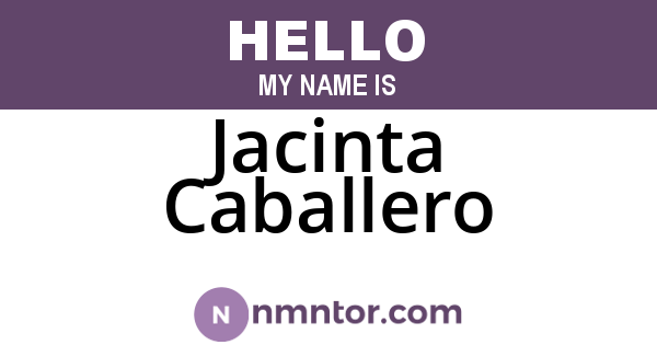 Jacinta Caballero