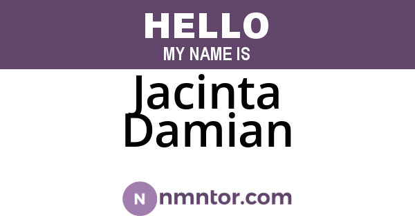 Jacinta Damian