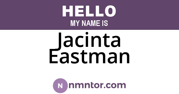 Jacinta Eastman