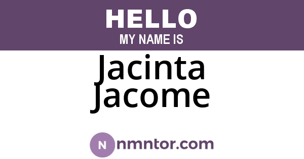 Jacinta Jacome
