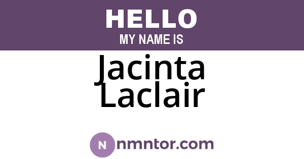 Jacinta Laclair
