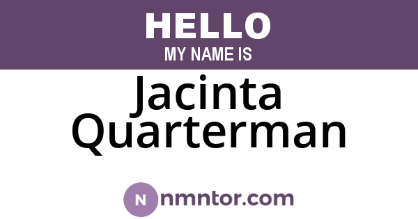 Jacinta Quarterman