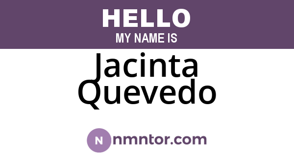 Jacinta Quevedo