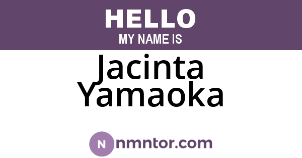 Jacinta Yamaoka