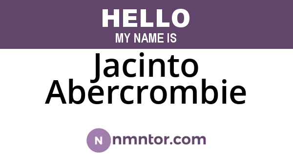 Jacinto Abercrombie