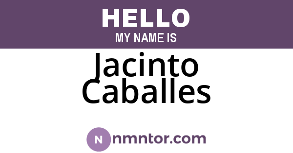 Jacinto Caballes
