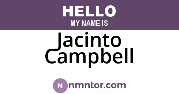 Jacinto Campbell