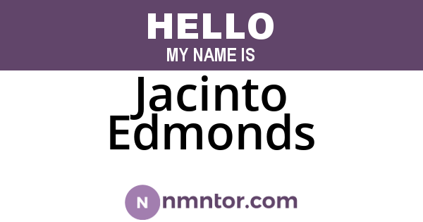 Jacinto Edmonds